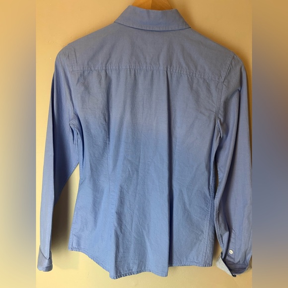 Tommy Hilfiger Classic Chambray Blue 100% Cotton Button Down Size M Office - Picture 9 of 13